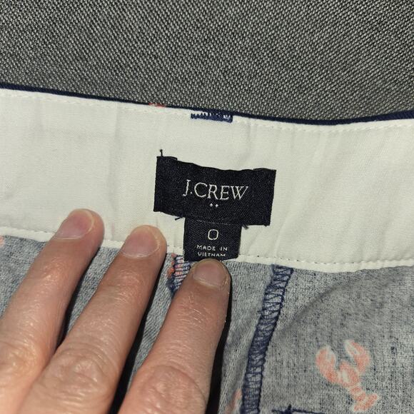 J.Crew Factory Lobster shorts sz 0 - Picture 3 of 7